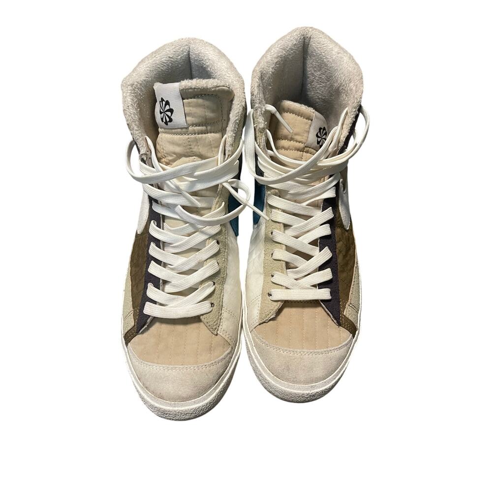 Nike Blazer Mid 77 Premium Toast Sail Quilted Sneakers Men's Size 10